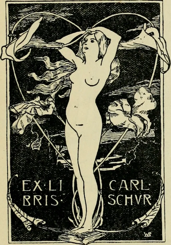 An illustration from Book-plates of to-day, 1902, leaf 48