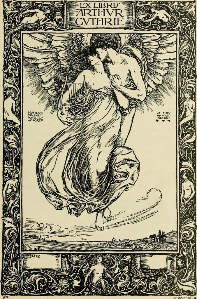 An illustration from Book-plates of to-day, 1902, leaf 50