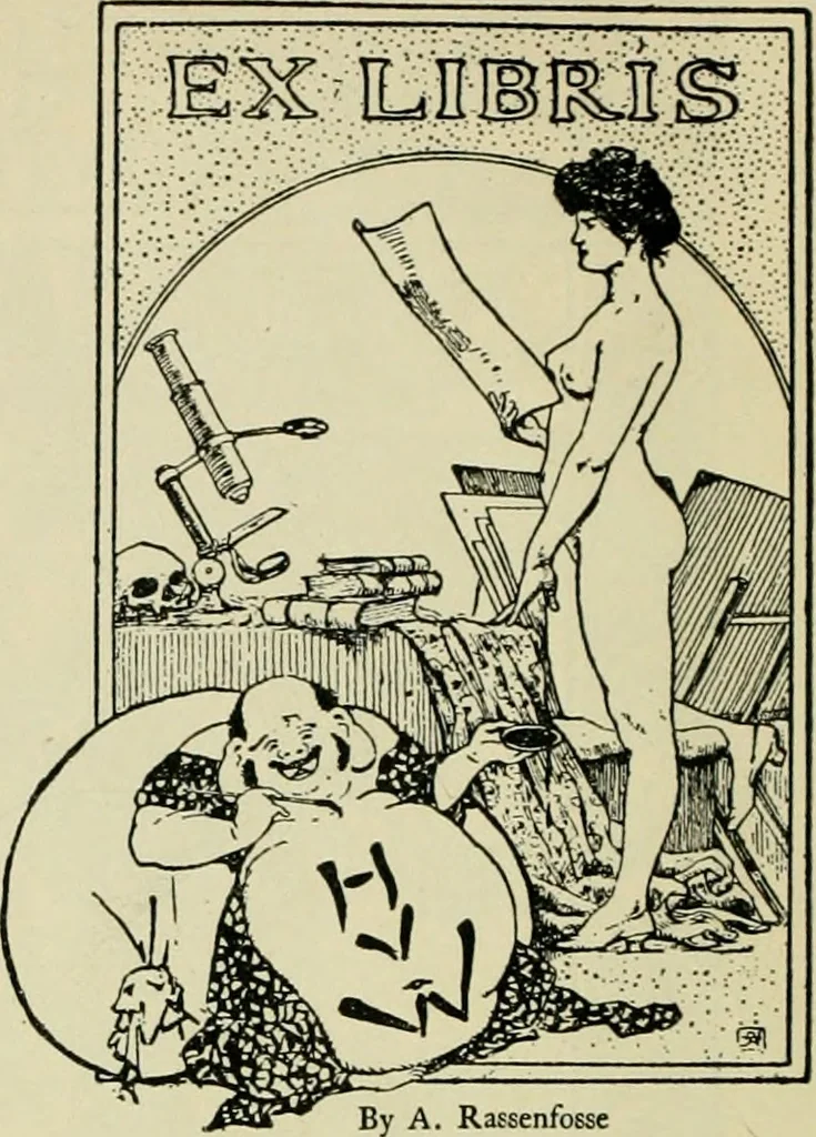 An illustration from Book-plates of to-day, 1902, leaf 51