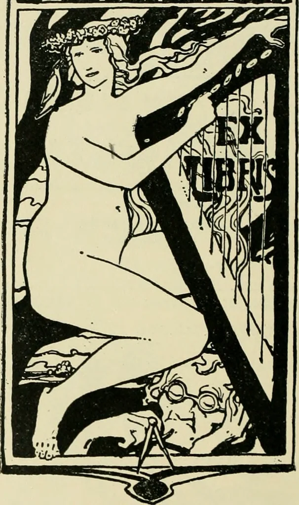 An illustration from Book-plates of to-day, 1902, leaf 53