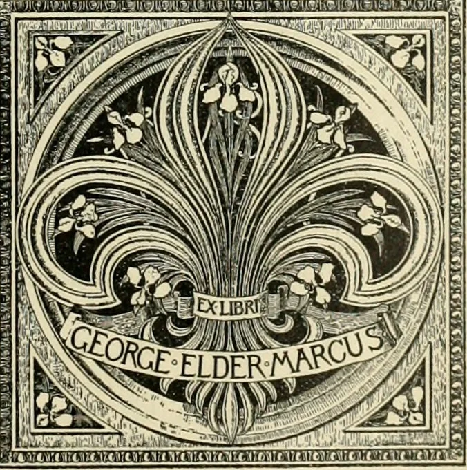 An illustration from Book-plates of to-day, 1902, leaf 58
