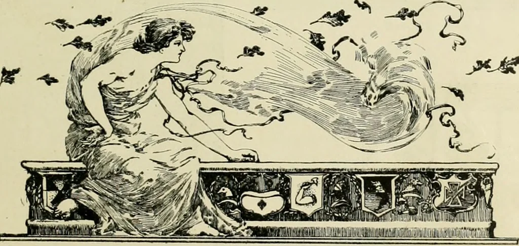 An illustration from Book-plates of to-day, 1902, leaf 60