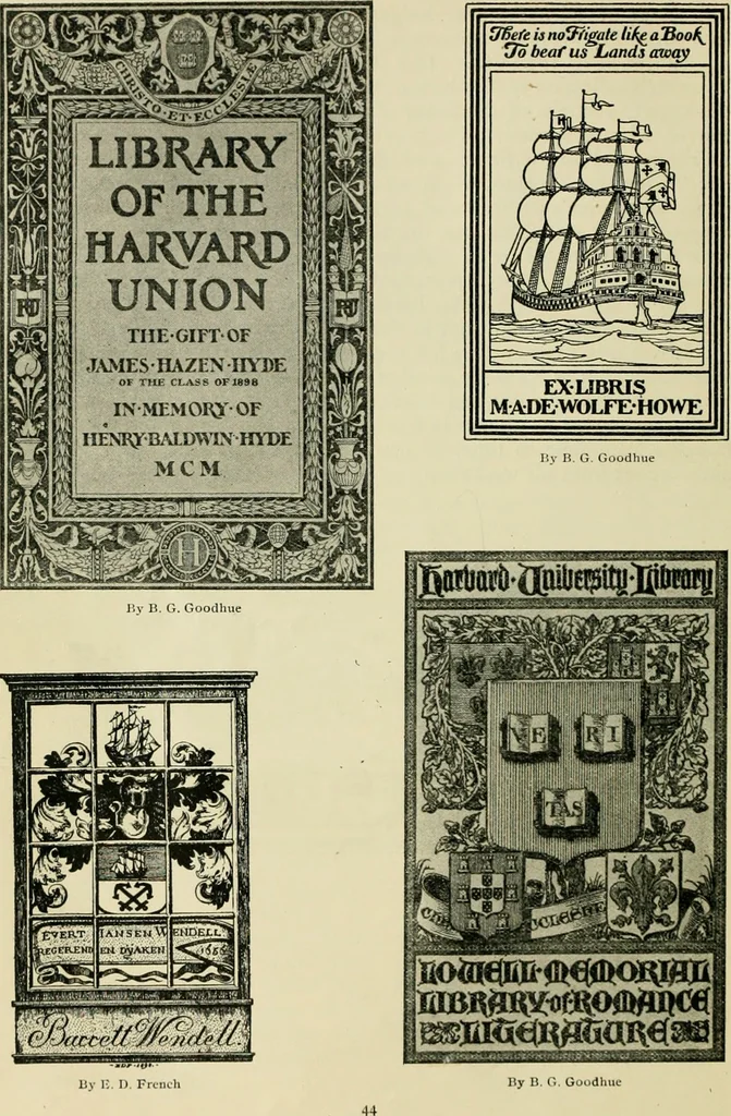 An illustration from Book-plates of to-day, 1902, leaf 61
