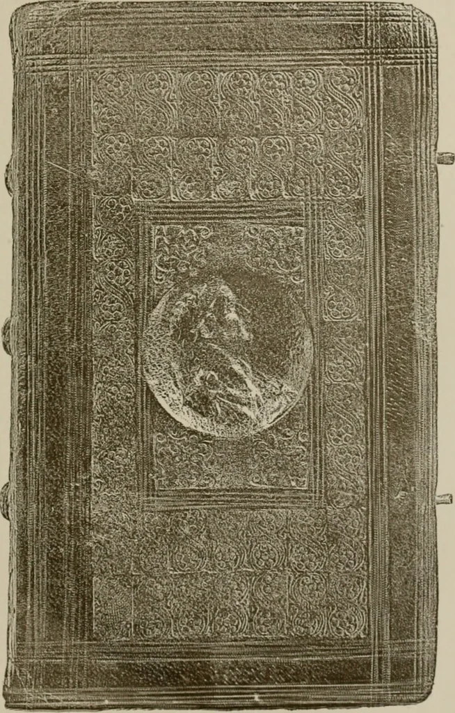 An illustration from The binding of books; an essay in the history of gold-tooled bindings, 1894, leaf 122