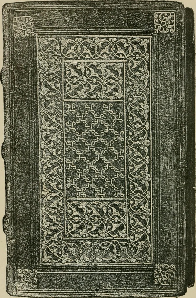 An illustration from The binding of books; an essay in the history of gold-tooled bindings, 1894, leaf 7