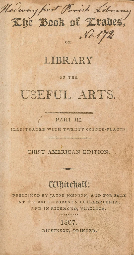 An illustration from The book of trades, or, Library of the useful arts. Part III, 1807, leaf 9