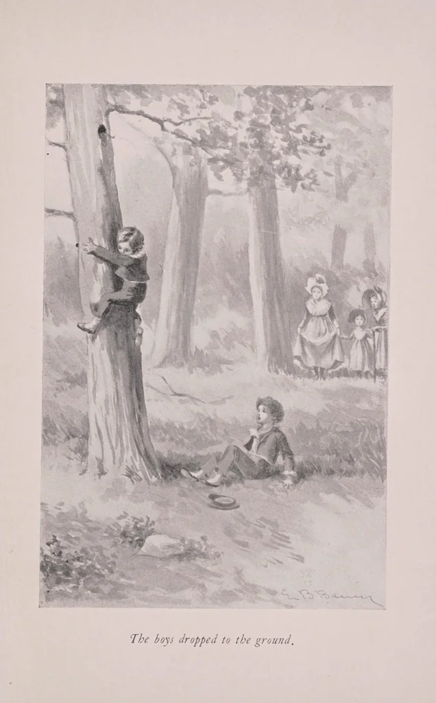 An illustration from The Bordentown story-tellers; or, Little Lady Lucy and the merry berry pickers .., 1899, leaf 121
