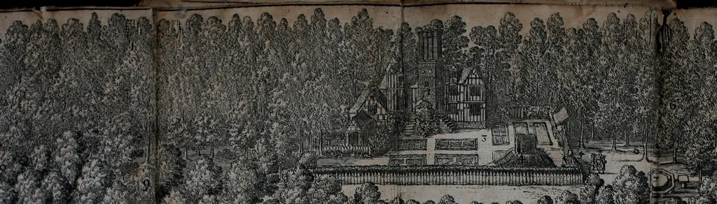 An illustration from Boscobel : or, The history of His Sacred Majesties most miraculous preservation after the Battle of Worcester 3 September 1651, introducd by an exact relation of that battle, 1660, leaf 44
