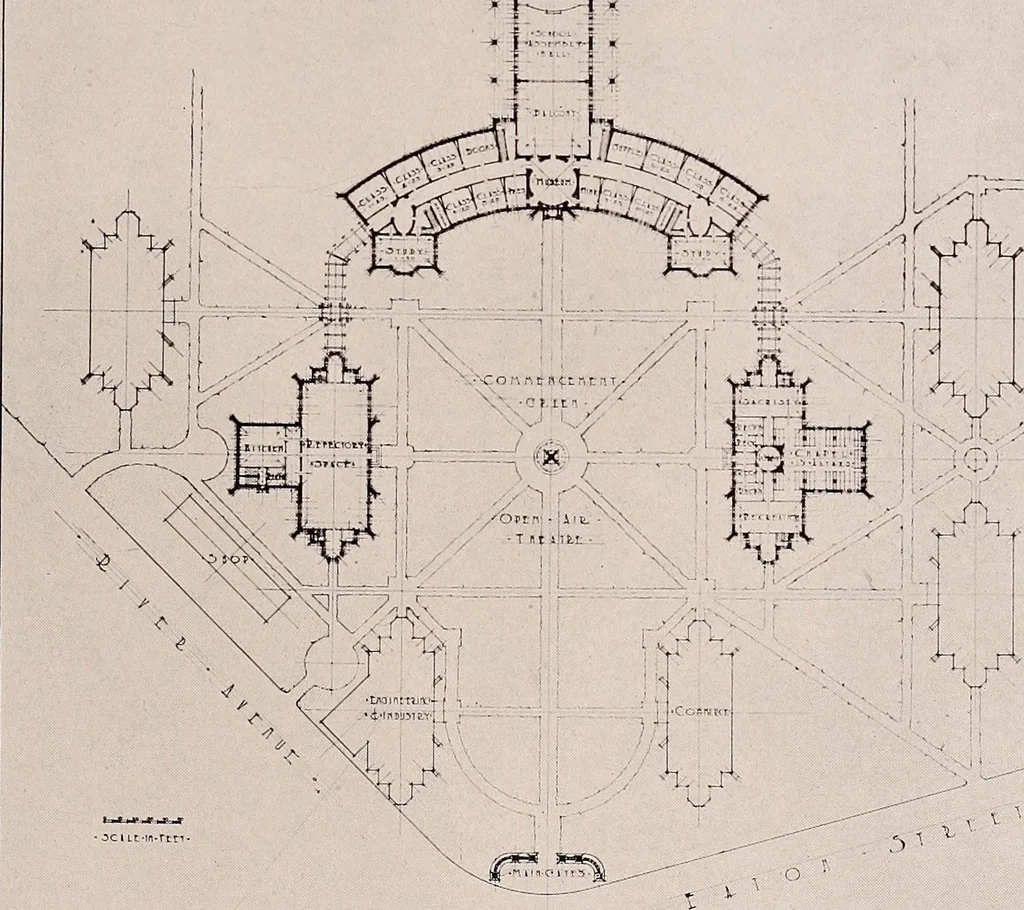 An illustration from Boston Architectural Club year book: containing reproductions from the various exhibitions held in the club building during the year 1917, 1917, leaf 14