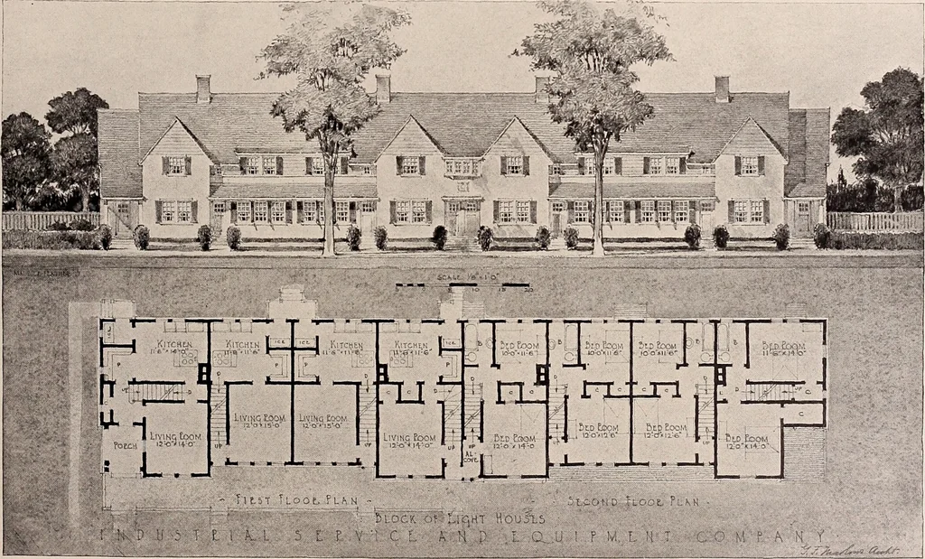 An illustration from Boston Architectural Club year book: containing reproductions from the various exhibitions held in the club building during the year 1917, 1917, leaf 44