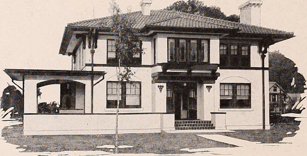 An illustration from Boston Architectural Club year book: containing reproductions from the various exhibitions held in the club building during the year 1917, 1917, leaf 91