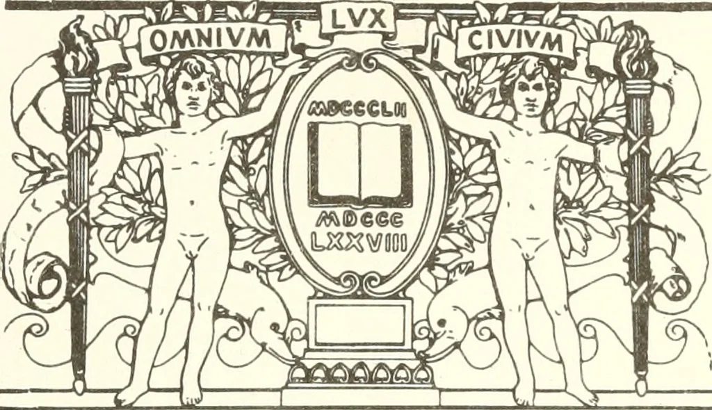 An illustration from Boston art guide and artists' directory, 1893, leaf 1