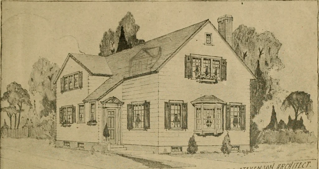 An illustration from Boston Herald-Traveler's book of homes : how to plan, finance and build your home, 1922, leaf 22