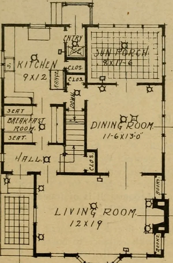 An illustration from Boston Herald-Traveler's book of homes : how to plan, finance and build your home, 1922, leaf 22