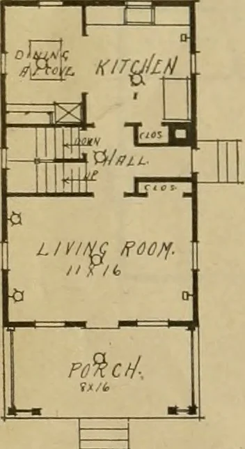 An illustration from Boston Herald-Traveler's book of homes : how to plan, finance and build your home, 1922, leaf 23