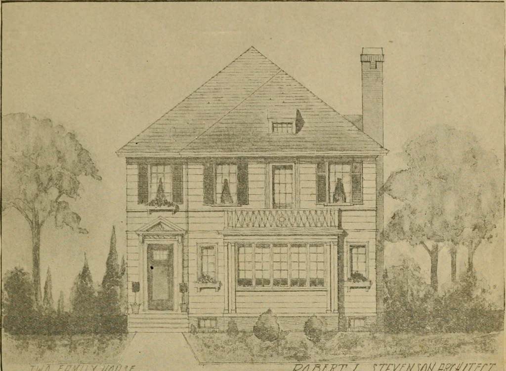 An illustration from Boston Herald-Traveler's book of homes : how to plan, finance and build your home, 1922, leaf 24