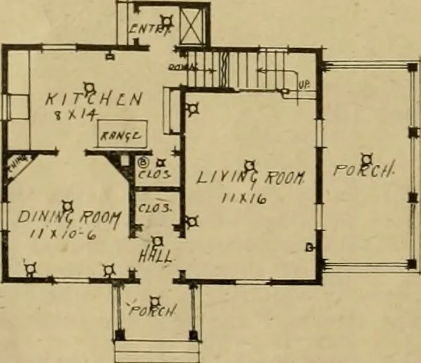 An illustration from Boston Herald-Traveler's book of homes : how to plan, finance and build your home, 1922, leaf 25