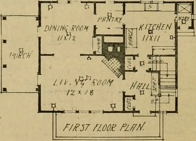An illustration from Boston Herald-Traveler's book of homes : how to plan, finance and build your home, 1922, leaf 27
