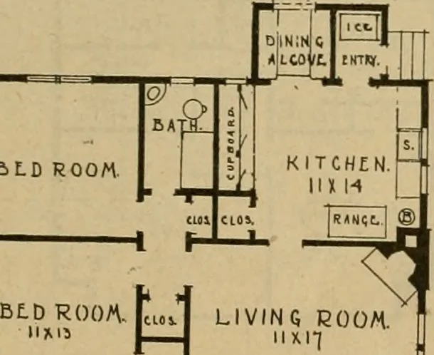 An illustration from Boston Herald-Traveler's book of homes : how to plan, finance and build your home, 1922, leaf 28
