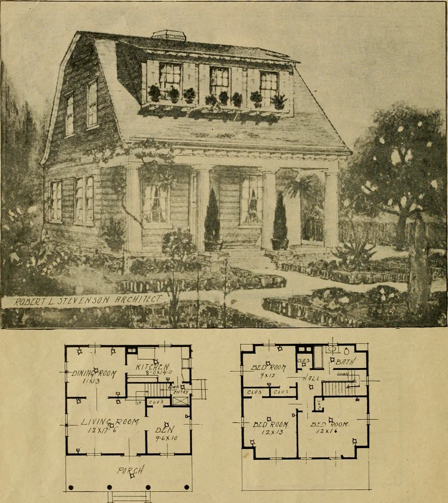 An illustration from Boston Herald-Traveler's book of homes : how to plan, finance and build your home, 1922, leaf 29