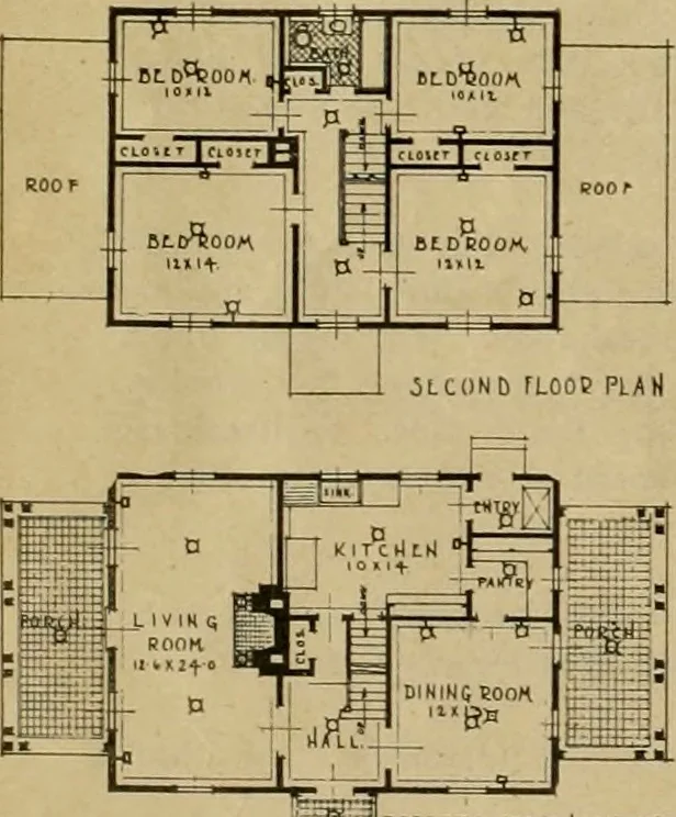 An illustration from Boston Herald-Traveler's book of homes : how to plan, finance and build your home, 1922, leaf 31