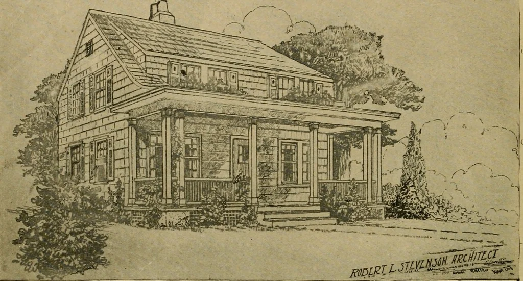 An illustration from Boston Herald-Traveler's book of homes : how to plan, finance and build your home, 1922, leaf 33