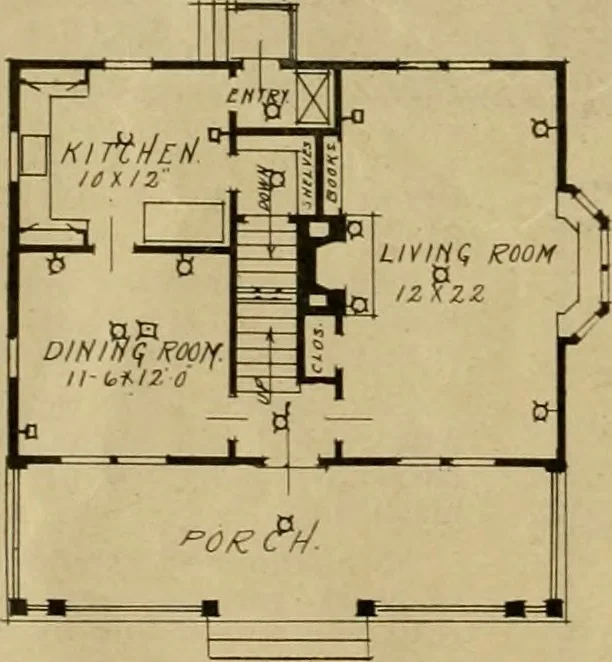 An illustration from Boston Herald-Traveler's book of homes : how to plan, finance and build your home, 1922, leaf 33