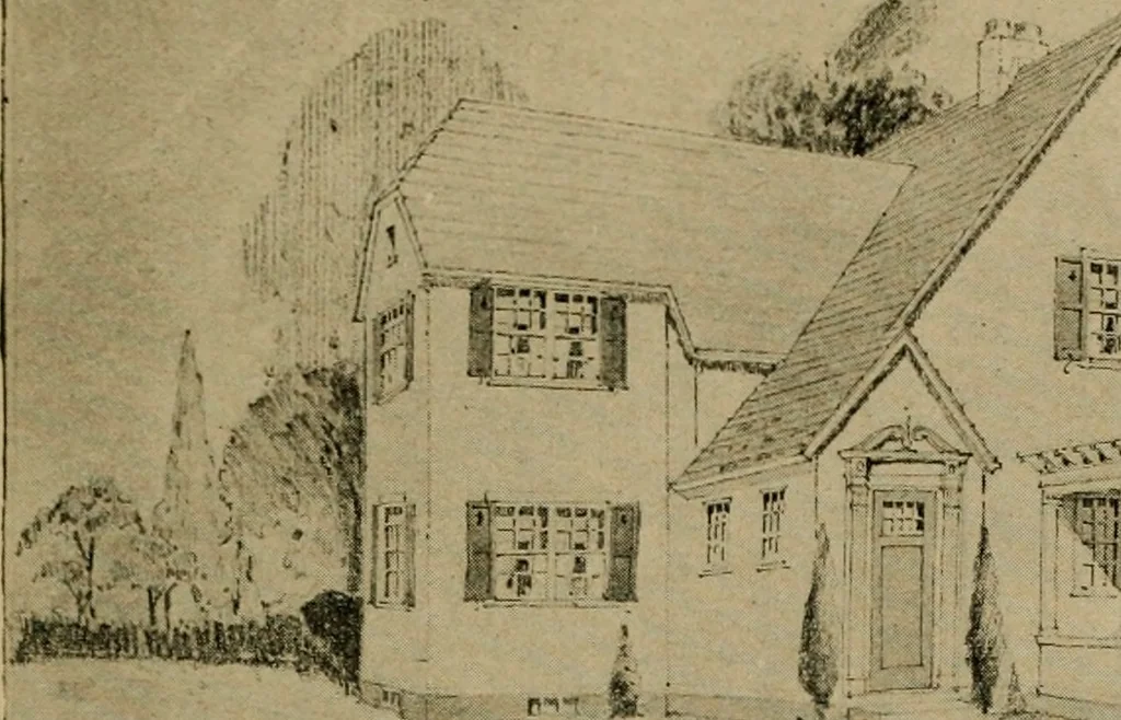 An illustration from Boston Herald-Traveler's book of homes : how to plan, finance and build your home, 1922, leaf 34
