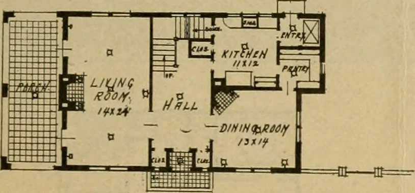 An illustration from Boston Herald-Traveler's book of homes : how to plan, finance and build your home, 1922, leaf 36