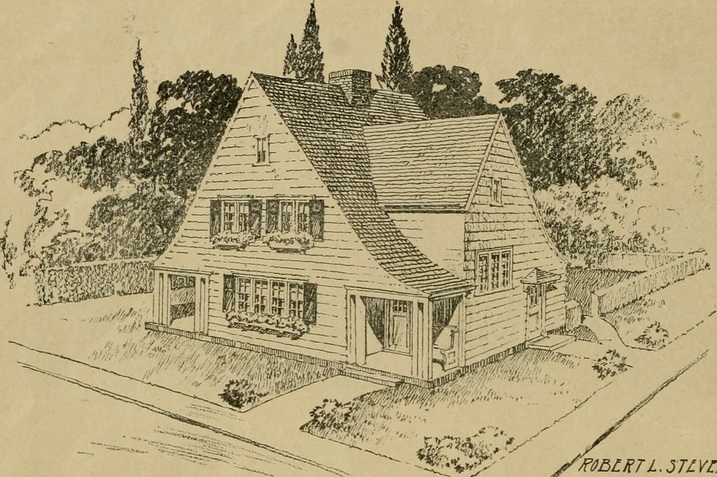 An illustration from Boston Herald-Traveler's book of homes : how to plan, finance and build your home, 1922, leaf 39