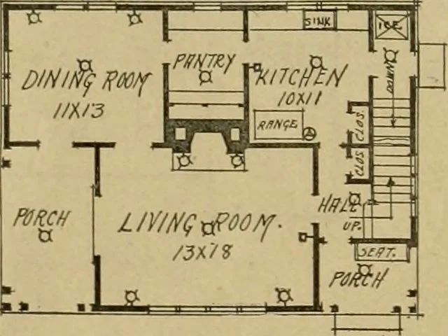 An illustration from Boston Herald-Traveler's book of homes : how to plan, finance and build your home, 1922, leaf 39
