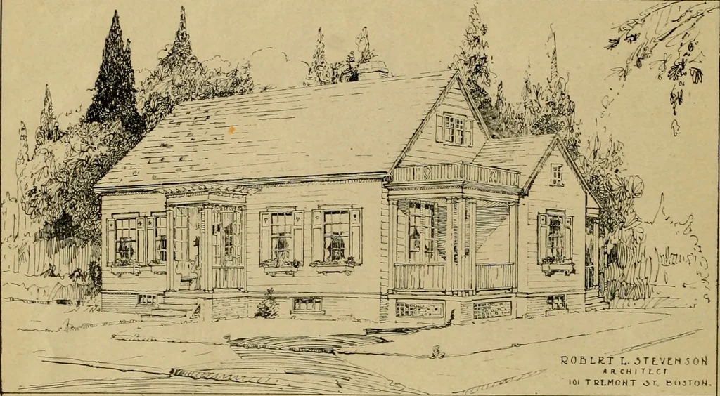 An illustration from Boston Herald-Traveler's book of homes : how to plan, finance and build your home, 1922, leaf 41