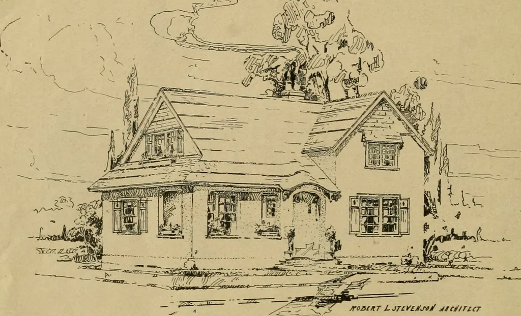 An illustration from Boston Herald-Traveler's book of homes : how to plan, finance and build your home, 1922, leaf 45