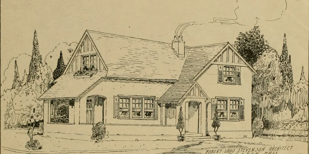 An illustration from Boston Herald-Traveler's book of homes : how to plan, finance and build your home, 1922, leaf 46