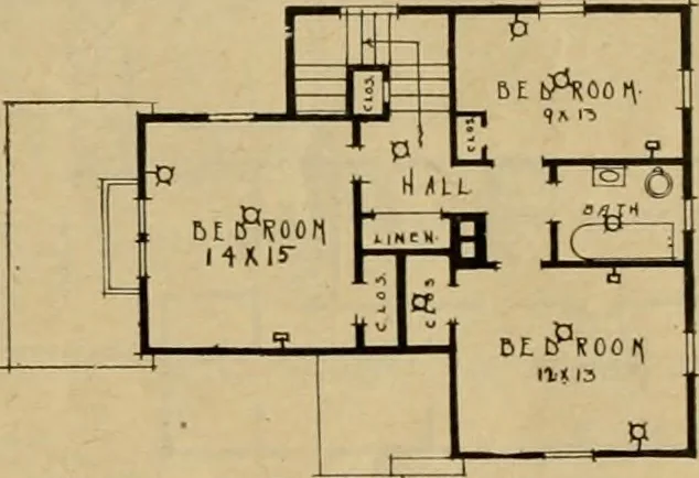 An illustration from Boston Herald-Traveler's book of homes : how to plan, finance and build your home, 1922, leaf 46