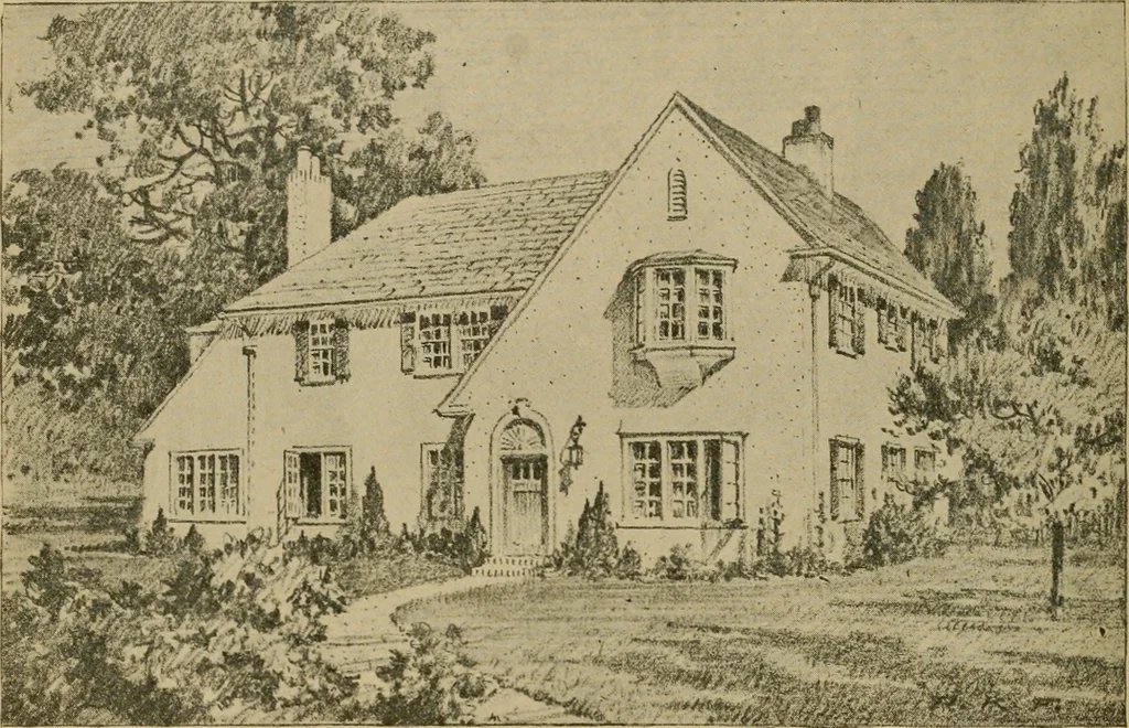 An illustration from Boston Herald-Traveler's book of homes : how to plan, finance and build your home, 1922, leaf 51