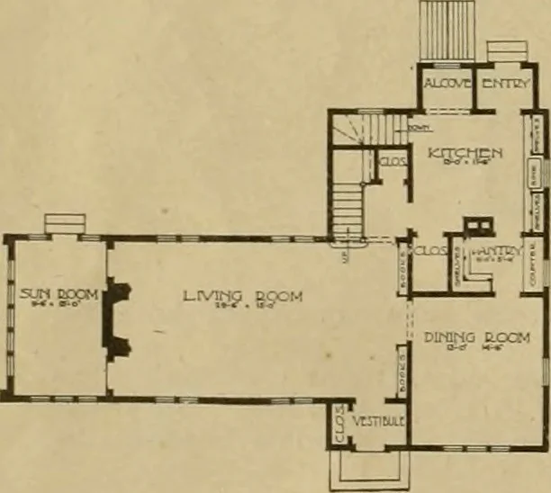 An illustration from Boston Herald-Traveler's book of homes : how to plan, finance and build your home, 1922, leaf 51