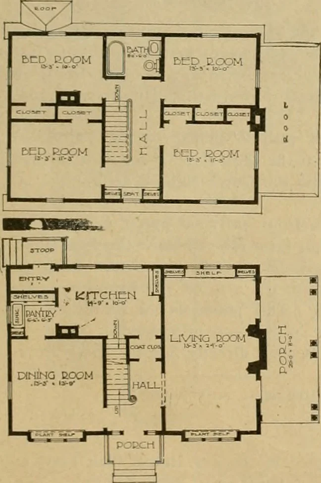 An illustration from Boston Herald-Traveler's book of homes : how to plan, finance and build your home, 1922, leaf 52