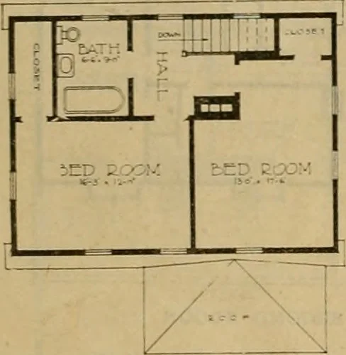 An illustration from Boston Herald-Traveler's book of homes : how to plan, finance and build your home, 1922, leaf 56