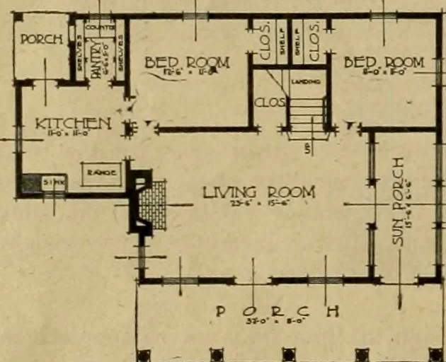 An illustration from Boston Herald-Traveler's book of homes : how to plan, finance and build your home, 1922, leaf 57