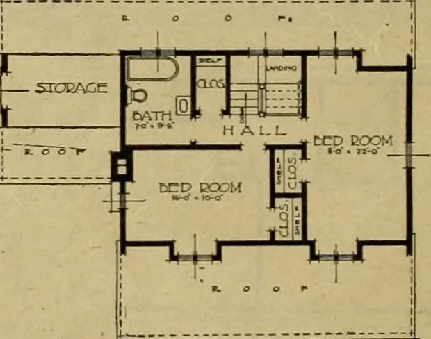 An illustration from Boston Herald-Traveler's book of homes : how to plan, finance and build your home, 1922, leaf 57