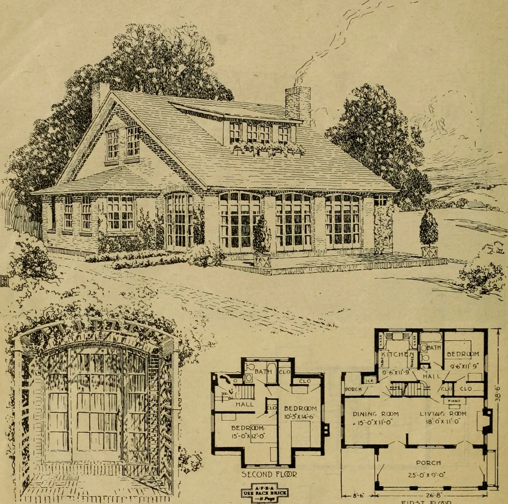 An illustration from Boston Herald-Traveler's book of homes : how to plan, finance and build your home, 1922, leaf 61