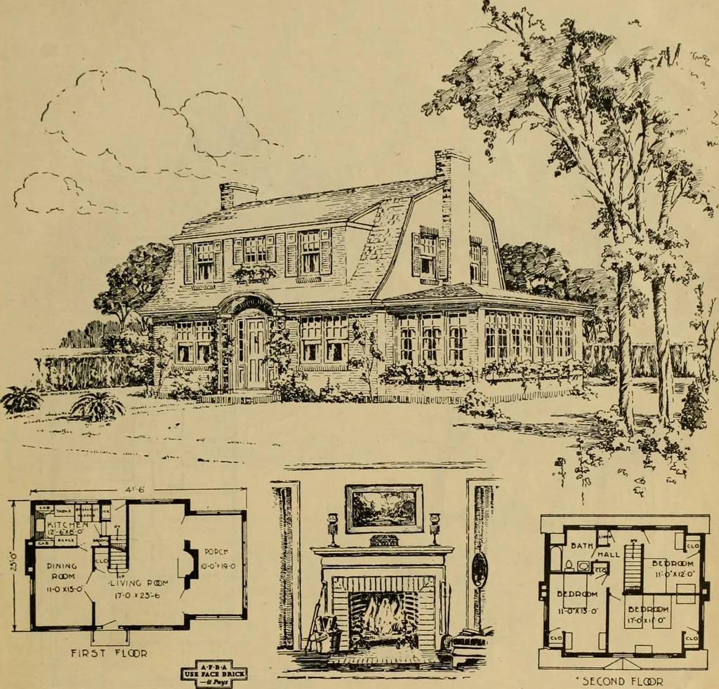 An illustration from Boston Herald-Traveler's book of homes : how to plan, finance and build your home, 1922, leaf 64