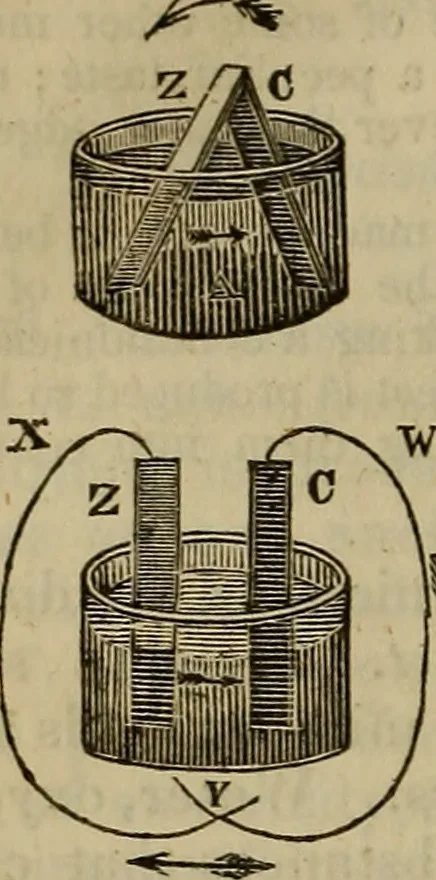 An illustration from The Boston school compendium of natural and experimental philosophy .., 1837, leaf 181