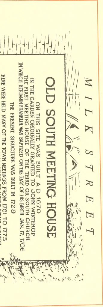 An illustration from Boston's story in inscriptions : being reproductions of the markings that are or have been on historic sites, 1908, leaf 18