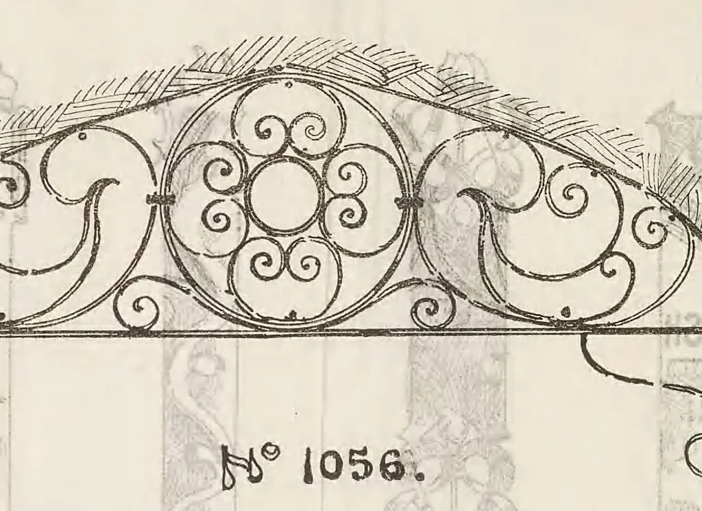 An illustration from Bostwick Gate Company Collection, 1900-1905, 1900, leaf 104