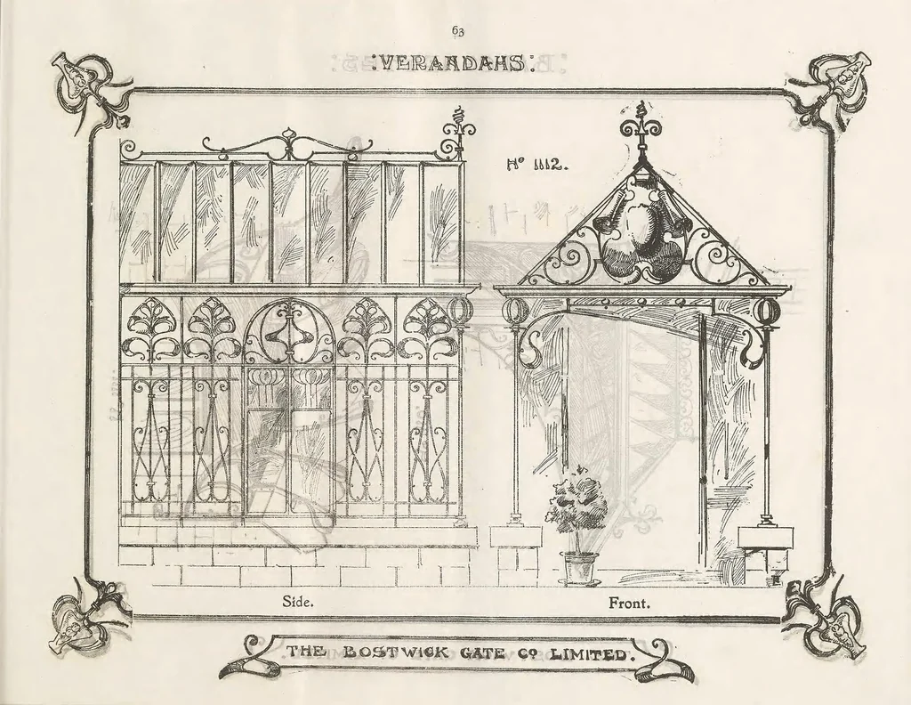 An illustration from Bostwick Gate Company Collection, 1900-1905, 1900, leaf 79