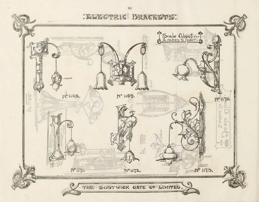 An illustration from Bostwick Gate Company Collection, 1900-1905, 1900, leaf 96