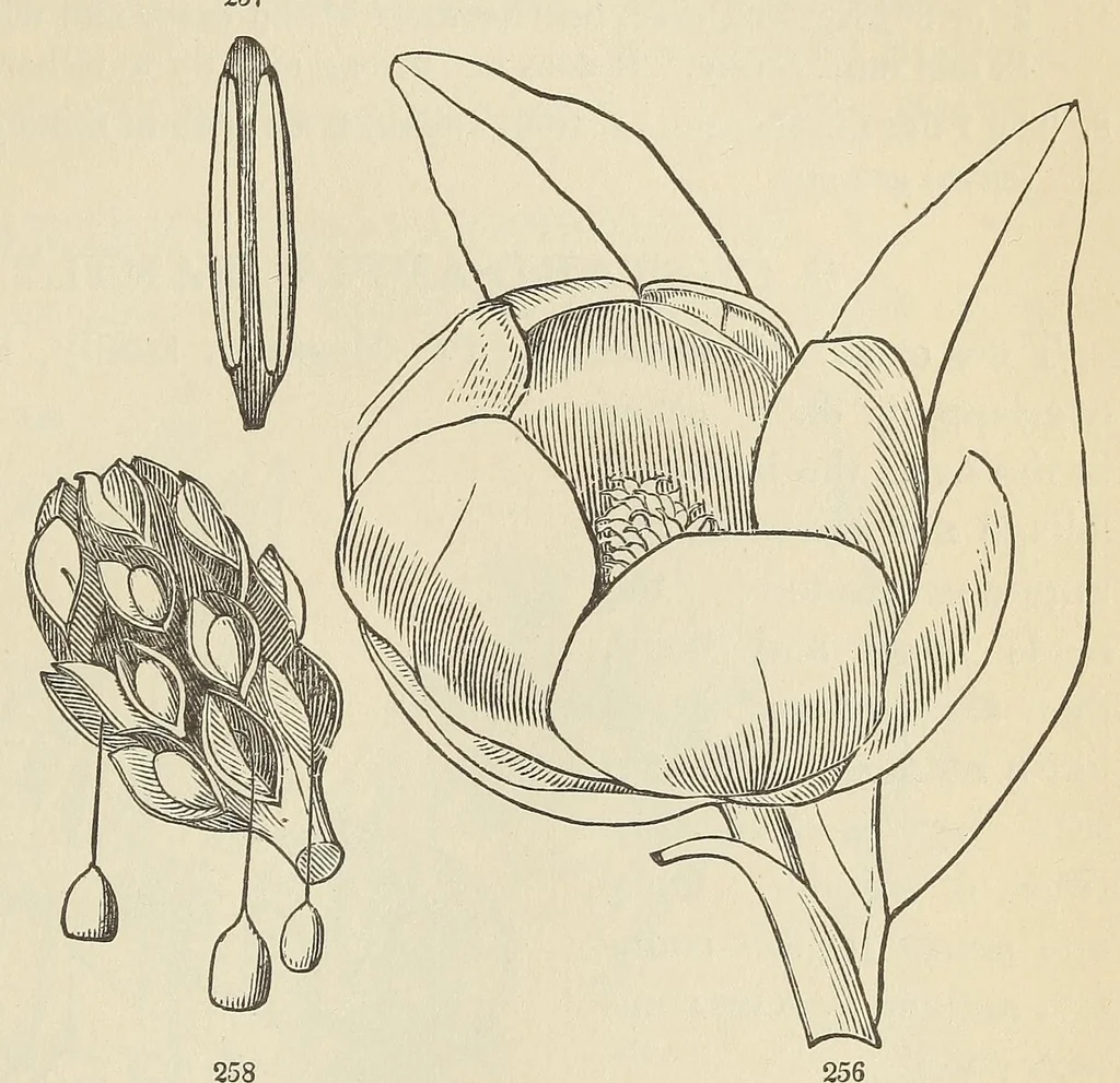 An illustration from Botany for young people and common schools. How plants grow, a simple introduction to structural botany, 1858, leaf 129