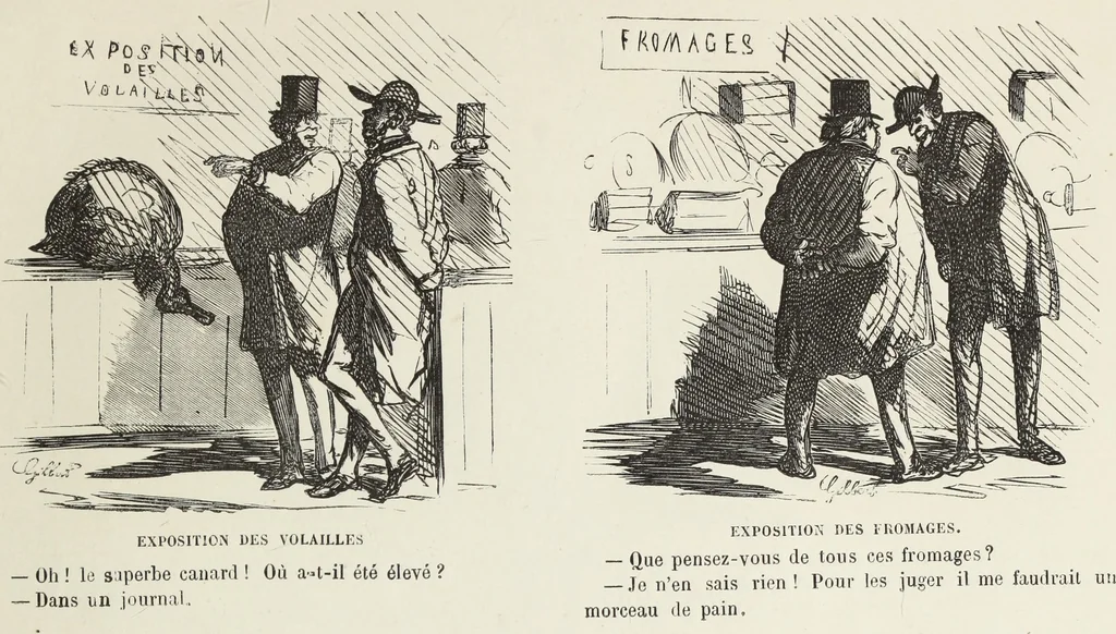 An illustration from Bouffonneries de l'exposition, 1868, leaf 16